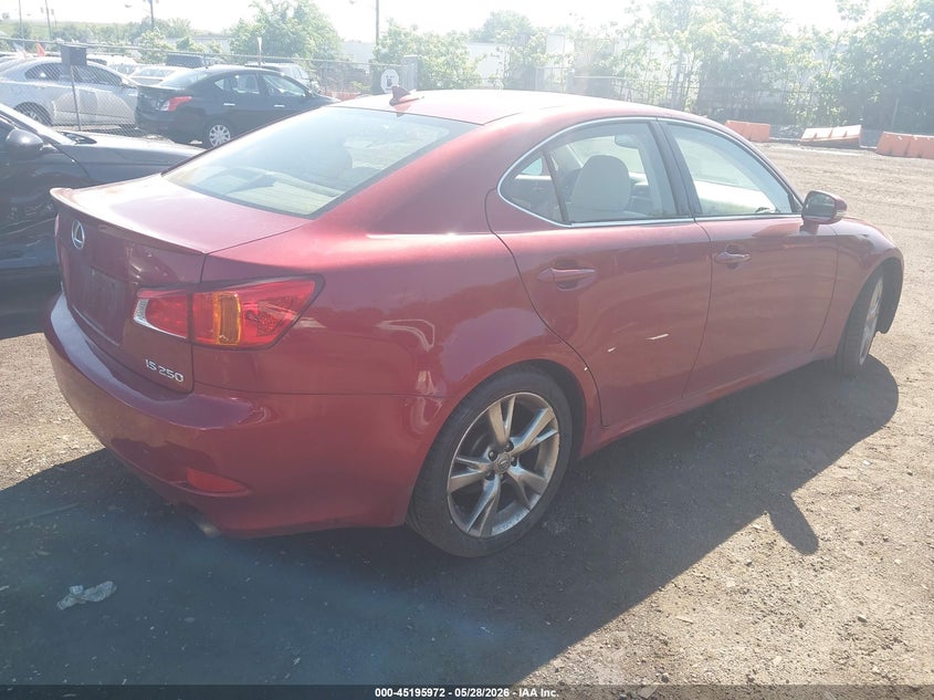 2010 Lexus Is VIN JTHBF5C21A5109491 IAAI salvage auction — FRONT END, Salvage (New Jersey), sold $600 on 2026-07-26 (photo 4)