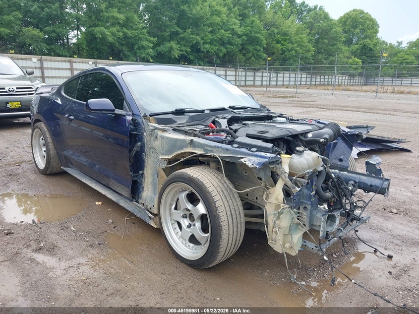 2019 Ford Mustang VIN 1FA6P8CF4K5108735 IAAI salvage auction — FRONT END, Salvage Title, sold $8,500 on 2026-08-21 (photo 1)