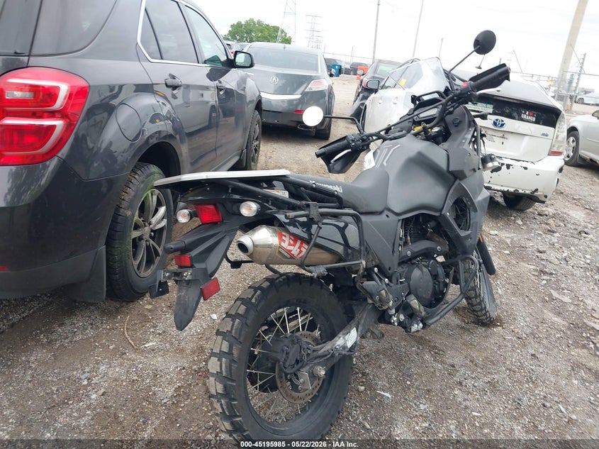 2023 Kawasaki Klr 650 VIN ML5KLEH19PDA17910 IAAI salvage auction — RIGHT SIDE, Salvage (Indiana), sold $1,850 on 2026-07-14 (photo 4)