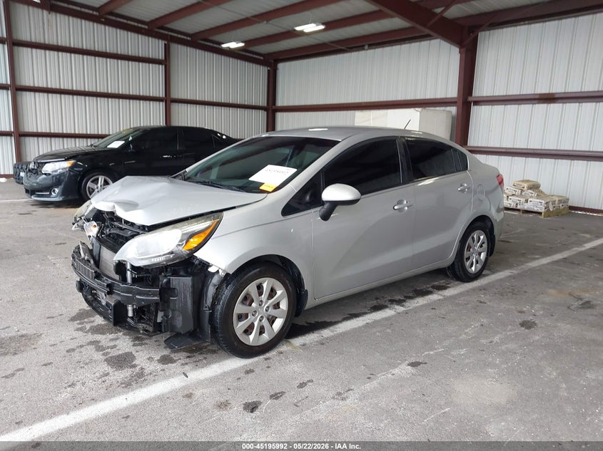 2016 Kia Rio VIN KNADM4A30G6596060 IAAI salvage auction — FRONT END, Clear (Indiana), sold $375 on 2026-07-09 (photo 2)