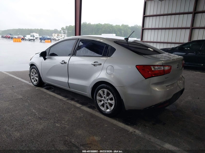 2016 Kia Rio VIN KNADM4A30G6596060 IAAI salvage auction — FRONT END, Clear (Indiana), sold $375 on 2026-07-09 (photo 3)