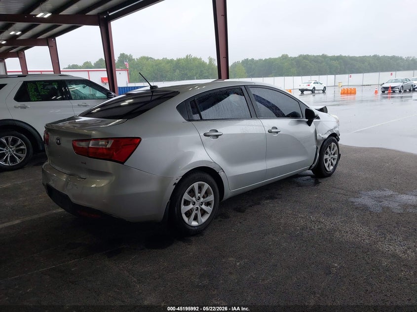 2016 Kia Rio VIN KNADM4A30G6596060 IAAI salvage auction — FRONT END, Clear (Indiana), sold $375 on 2026-07-09 (photo 4)
