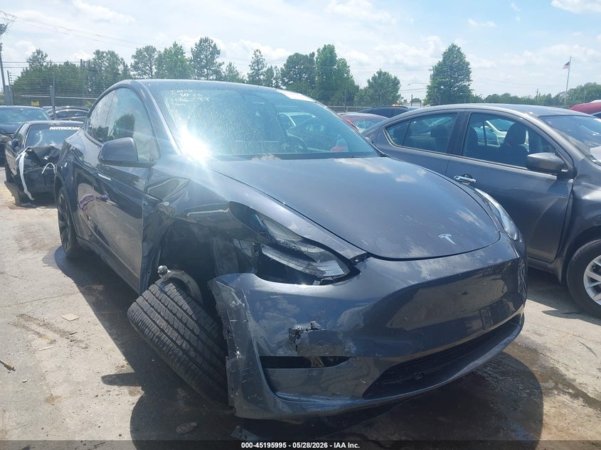 2021 Tesla Model y VIN 5YJYGDEE3MF141288 IAAI salvage auction — FRONT END, Salvage Title, sold $9,975 on 2026-07-06 (photo 1)