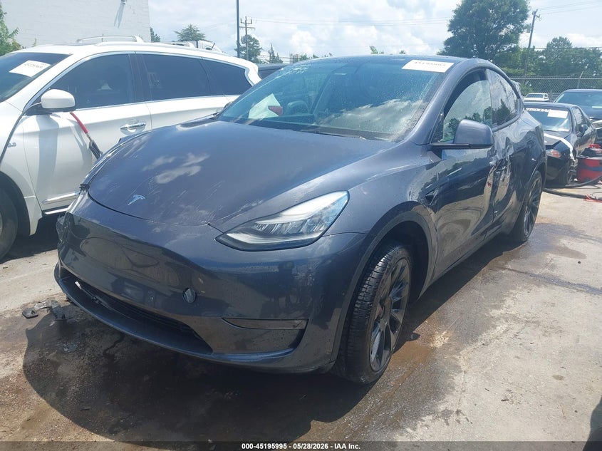 2021 Tesla Model y VIN 5YJYGDEE3MF141288 IAAI salvage auction — FRONT END, Salvage Title, sold $9,975 on 2026-07-06 (photo 2)