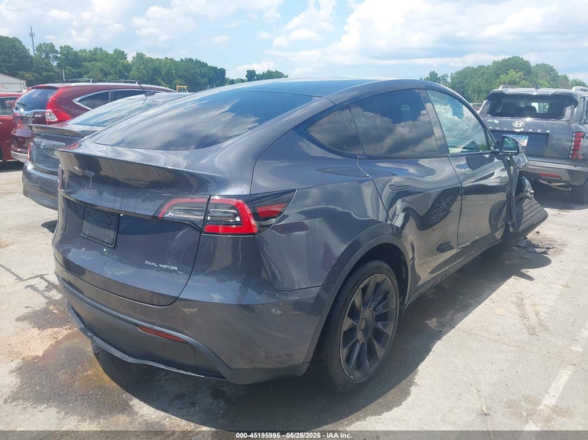 2021 Tesla Model y VIN 5YJYGDEE3MF141288 IAAI salvage auction — FRONT END, Salvage Title, sold $9,975 on 2026-07-06 (photo 4)