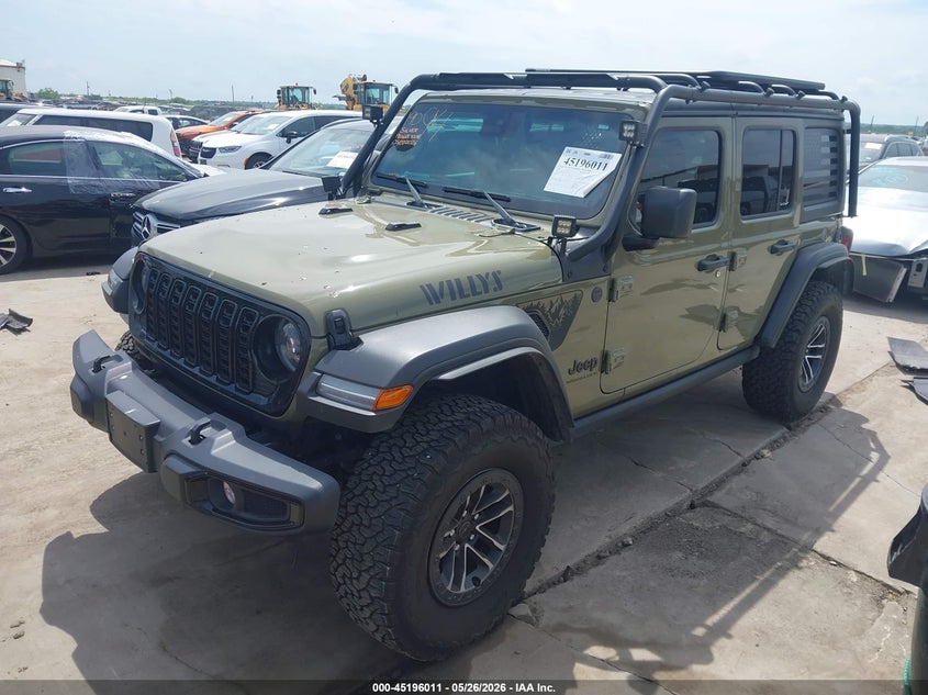 2025 Jeep Wrangler / VIN 1C4RJXDN4SW509513 IAAI salvage auction — REAR END, Salvage (Texas), sold $16,300 on 2026-07-28 (photo 2)