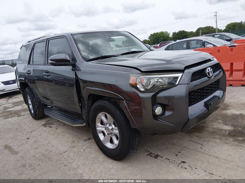 2016 Toyota 4runner VIN JTEZU5JR4G5135741 IAAI salvage auction — RIGHT SIDE, Salvage Title, sold $13,950 on 2026-07-10 (photo 1)