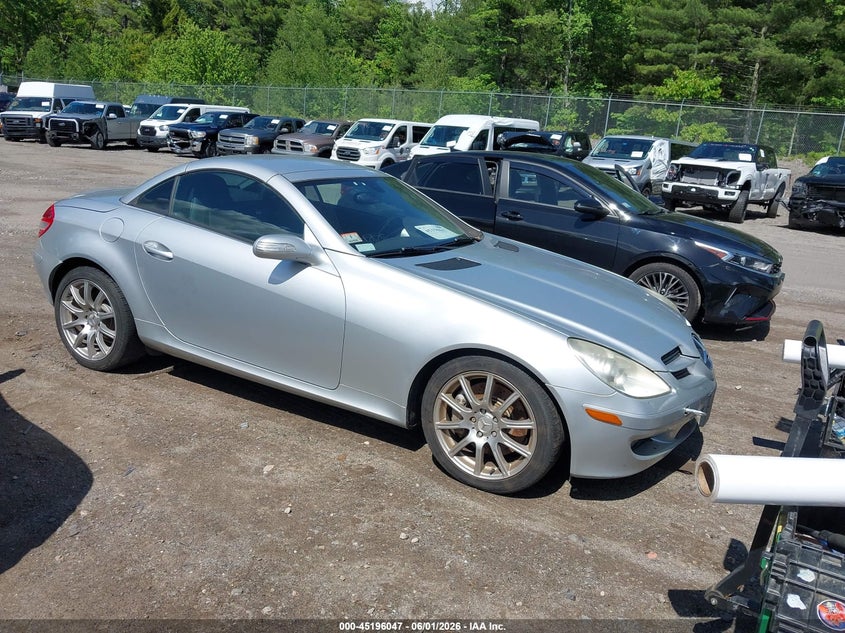 2005 Mercedes-benz Slk-klasse VIN WDBWK56F55F049890 IAAI salvage auction — ELECTRICAL, Clear (Massachusetts), sold $875 on 2026-08-14 (photo 1)