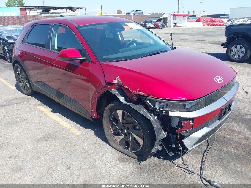 2026 Hyundai Ioniq 5 VIN 7YAKN4DA8TY045223 IAAI salvage auction — RIGHT FRONT, Salvage (California), sold $12,100 on 2026-08-21 (photo 1)