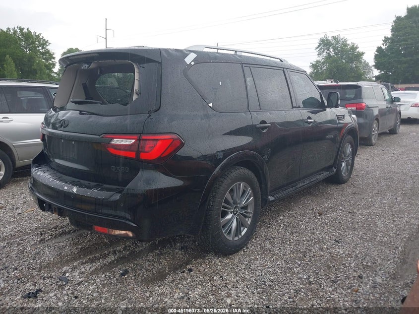 2021 Infiniti Qx80 VIN JN8AZ2AE4M9270497 IAAI salvage auction — HAIL, Clear (Missouri), sold $4,150 on 2026-07-06 (photo 4)