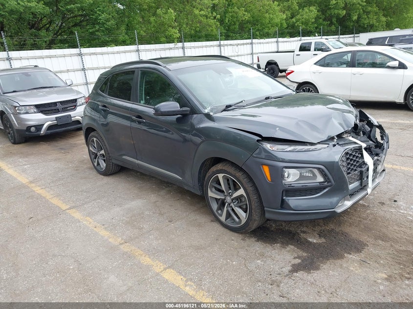2021 Hyundai Kona VIN KM8K3CA5XMU733498 IAAI salvage auction — FRONT END, Salvage (Georgia), sold $2,200 on 2026-07-20 (photo 1)