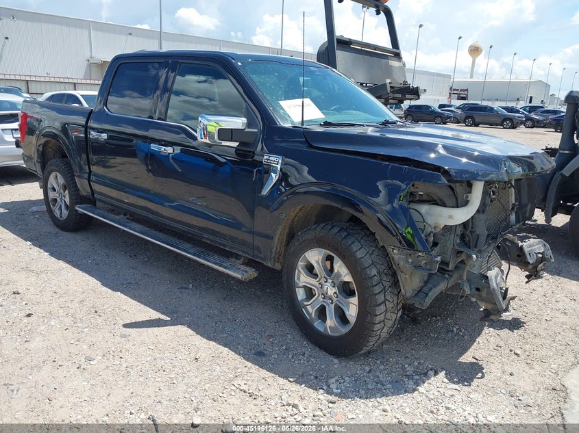 2022 Ford F-150 VIN 1FTFW1E80NFB58114 IAAI salvage auction — FRONT END, Salvage Title, sold $12,600 on 2026-07-09 (photo 1)