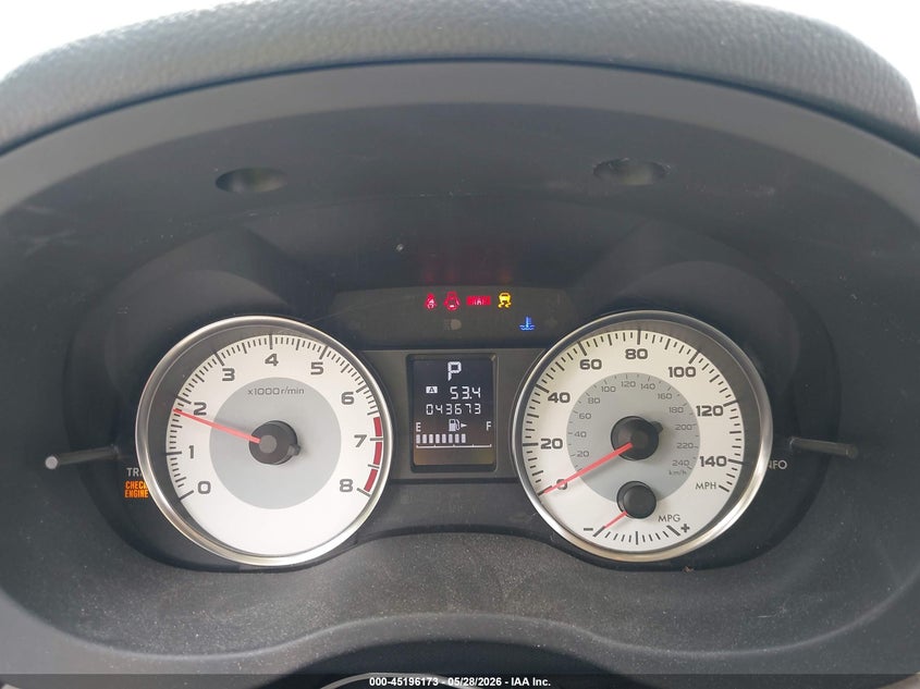 2012 Subaru Impreza VIN JF1GPAS69CH213672 IAAI salvage auction — FRONT END, Salvage Title, sold $850 on 2026-07-14 (photo 7)