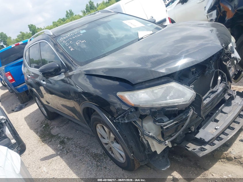2016 Nissan Rogue VIN KNMAT2MTXGP626782 IAAI salvage auction — FRONT END, Salvage (Texas), sold $1,250 on 2026-07-24 (photo 1)