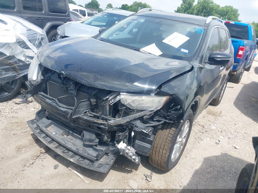 2016 Nissan Rogue VIN KNMAT2MTXGP626782 IAAI salvage auction — FRONT END, Salvage (Texas), sold $1,250 on 2026-07-24 (photo 2)