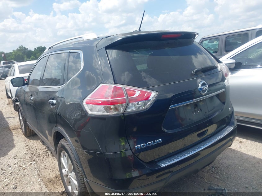 2016 Nissan Rogue VIN KNMAT2MTXGP626782 IAAI salvage auction — FRONT END, Salvage (Texas), sold $1,250 on 2026-07-24 (photo 3)