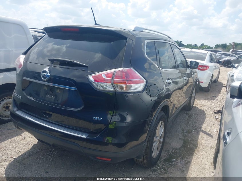 2016 Nissan Rogue VIN KNMAT2MTXGP626782 IAAI salvage auction — FRONT END, Salvage (Texas), sold $1,250 on 2026-07-24 (photo 4)