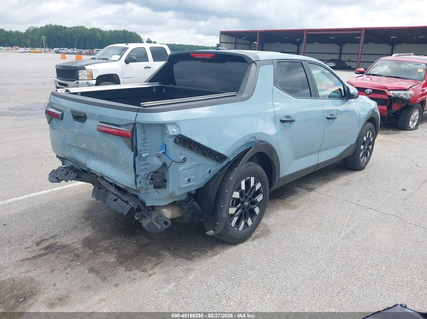 2025 Hyundai Santa cruz VIN 5NTJADDE1SH150690 IAAI salvage auction — REAR END, Salvage Title, sold $11,600 on 2026-07-16 (photo 4)