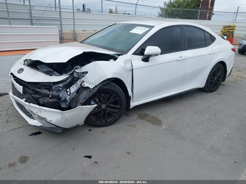 2026 Toyota Camry VIN 4T1DAACK1TU699701 IAAI salvage auction — FRONT END, Salvage (California), sold $11,300 on 2026-07-25 (photo 2)