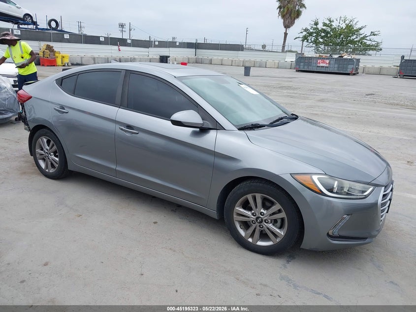 2018 Hyundai Elantra VIN KMHD84LFXJU588089 IAAI salvage auction — REAR END, Salvage (California), sold $3,100 on 2026-07-22 (photo 1)