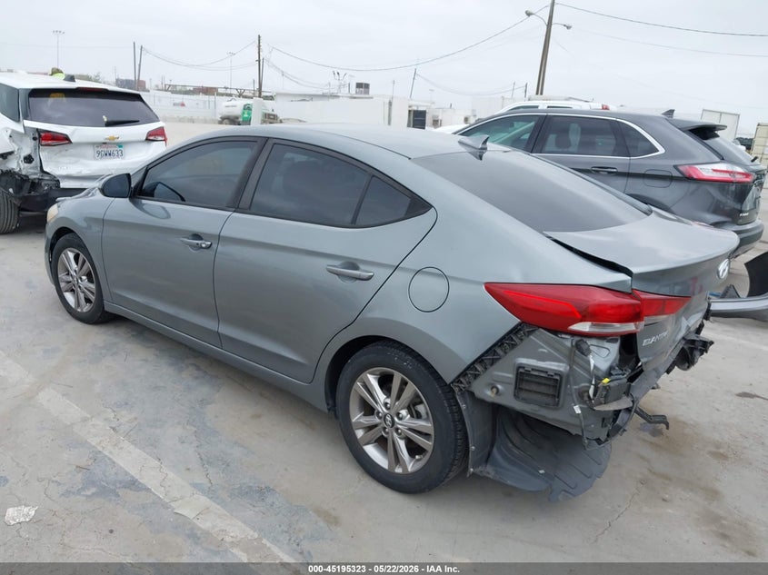 2018 Hyundai Elantra VIN KMHD84LFXJU588089 IAAI salvage auction — REAR END, Salvage (California), sold $3,100 on 2026-07-22 (photo 3)