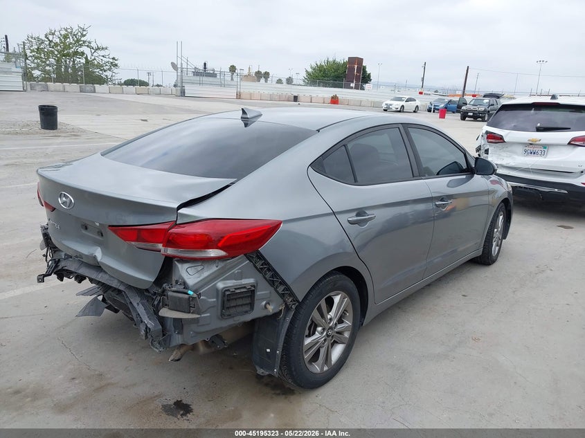 2018 Hyundai Elantra VIN KMHD84LFXJU588089 IAAI salvage auction — REAR END, Salvage (California), sold $3,100 on 2026-07-22 (photo 4)