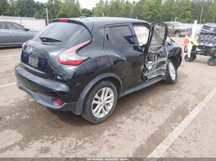 2015 Nissan Juke VIN JN8AF5MR3FT507396 IAAI salvage auction — RIGHT SIDE, Salvage (Mississippi), sold $25 on 2026-07-30 (photo 4)