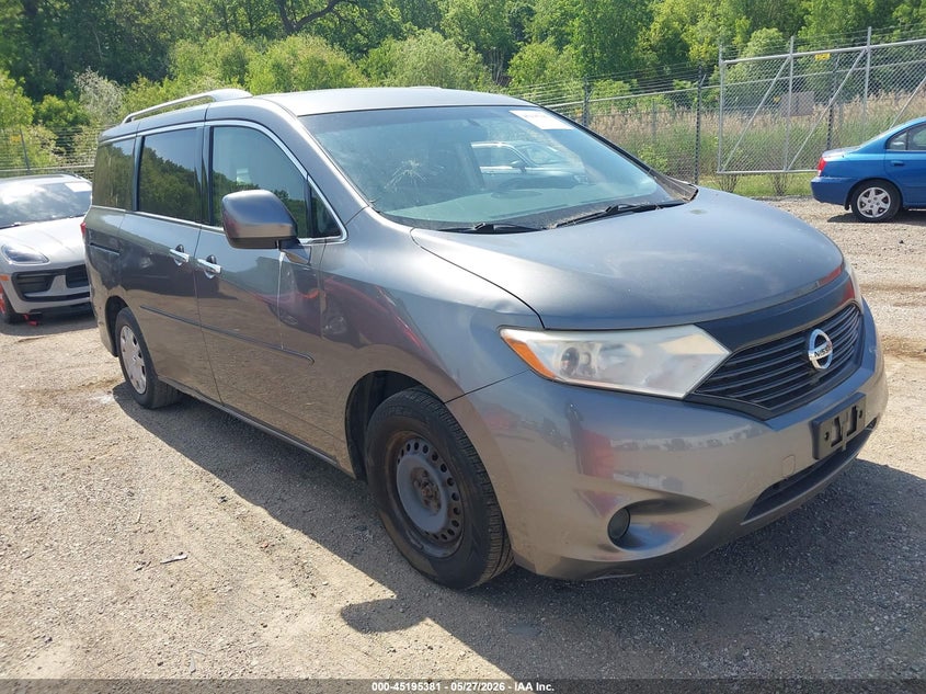 2014 Nissan Quest VIN JN8AE2KP7E9102043 IAAI salvage auction — NORMAL WEAR, Salvage Title, sold $500 on 2026-07-29 (photo 1)