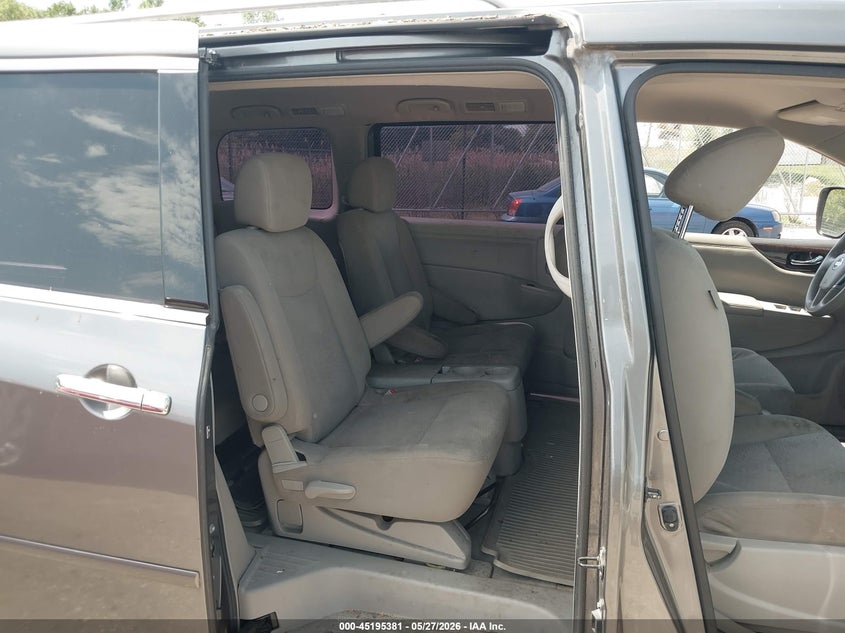 2014 Nissan Quest VIN JN8AE2KP7E9102043 IAAI salvage auction — NORMAL WEAR, Salvage Title, sold $500 on 2026-07-29 (photo 8)