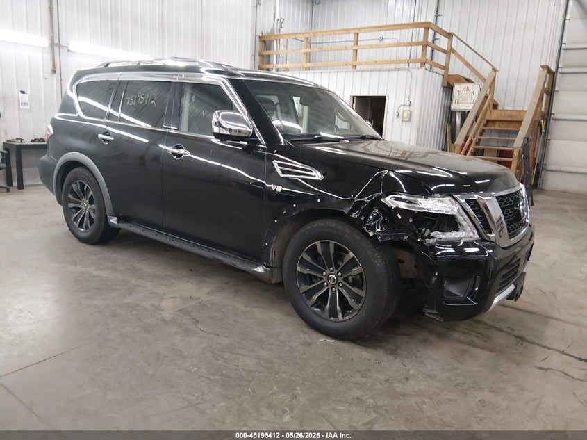 2017 Nissan Armada VIN JN8AY2NE7H9707248 IAAI salvage auction — RIGHT FRONT, Salvage (Minnesota), sold $5,000 on 2026-07-07 (photo 1)