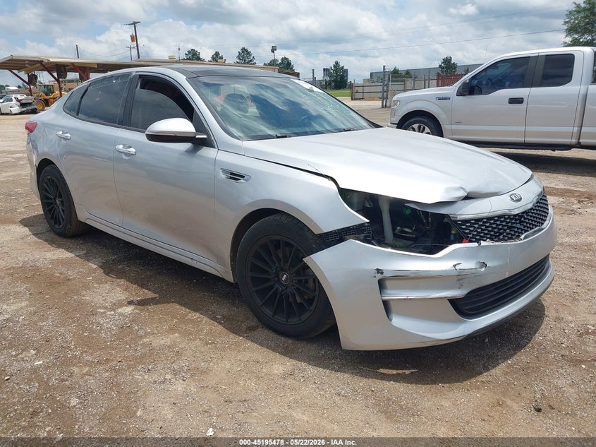 2016 Kia Optima VIN 5XXGU4L35GG035870 IAAI salvage auction — FRONT END, Clear (Arkansas), sold $25 on 2026-07-30 (photo 1)