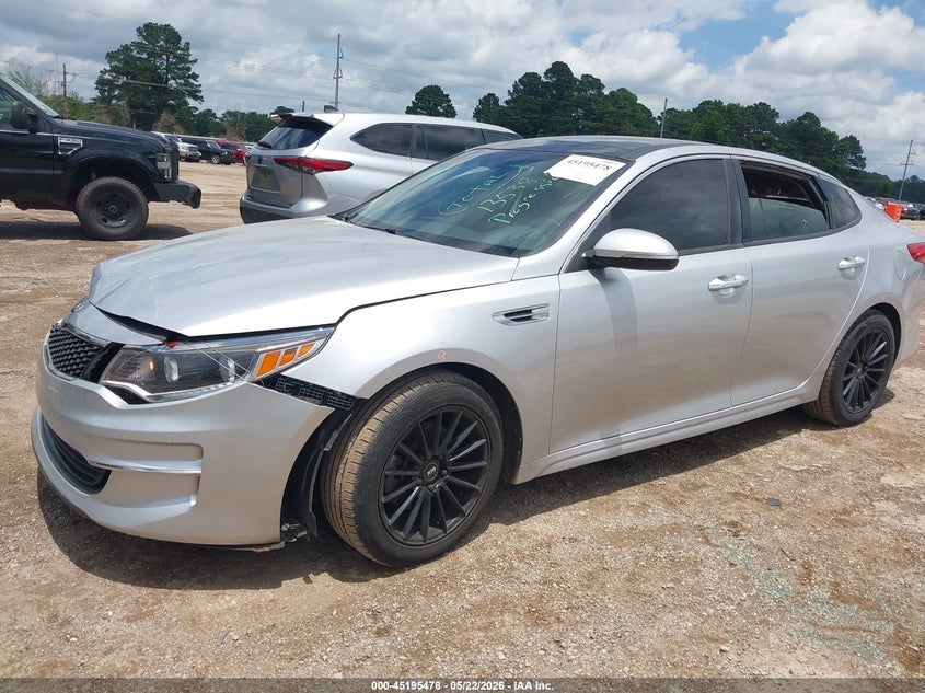 2016 Kia Optima VIN 5XXGU4L35GG035870 IAAI salvage auction — FRONT END, Clear (Arkansas), sold $25 on 2026-07-30 (photo 2)
