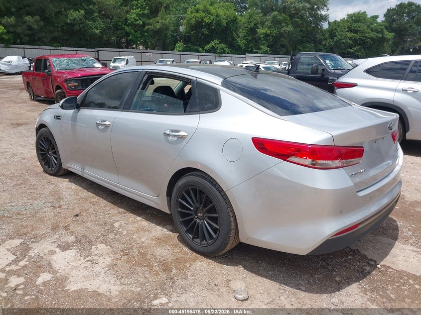 2016 Kia Optima VIN 5XXGU4L35GG035870 IAAI salvage auction — FRONT END, Clear (Arkansas), sold $25 on 2026-07-30 (photo 3)