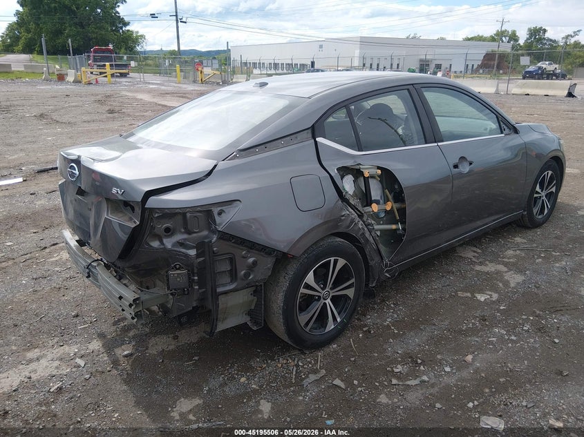 2021 Nissan Sentra VIN 3N1AB8CV7MY249530 IAAI salvage auction — REAR END, Salvage Title, sold $1,750 on 2026-07-30 (photo 4)