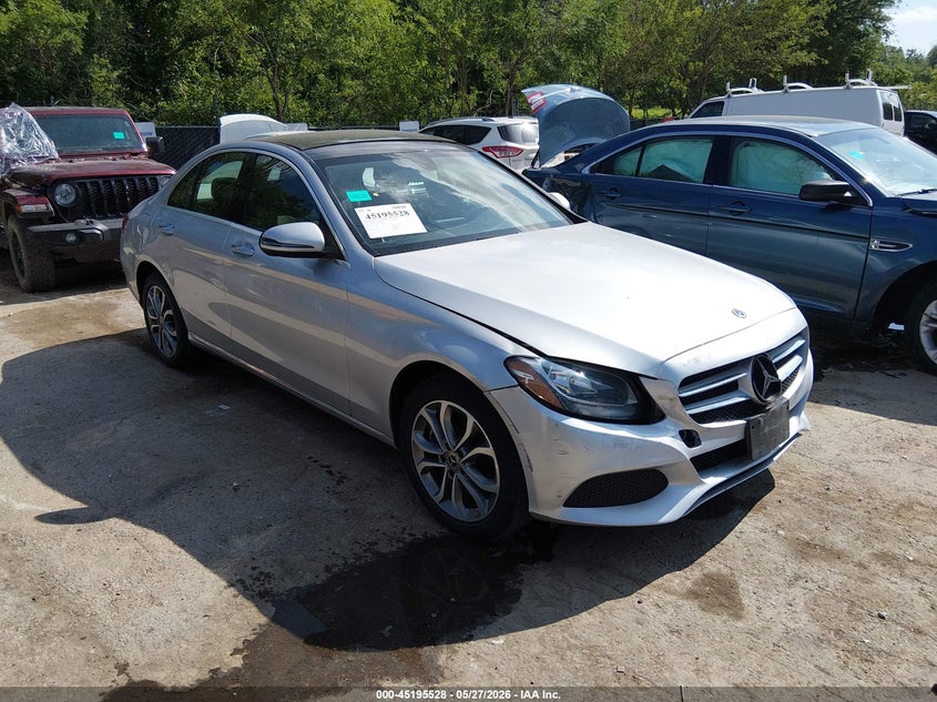 2018 Mercedes-benz C-klasse VIN WDDWF4KB9JR339292 IAAI salvage auction — FRONT END, Clear (Missouri), sold $6,200 on 2026-08-12 (photo 1)
