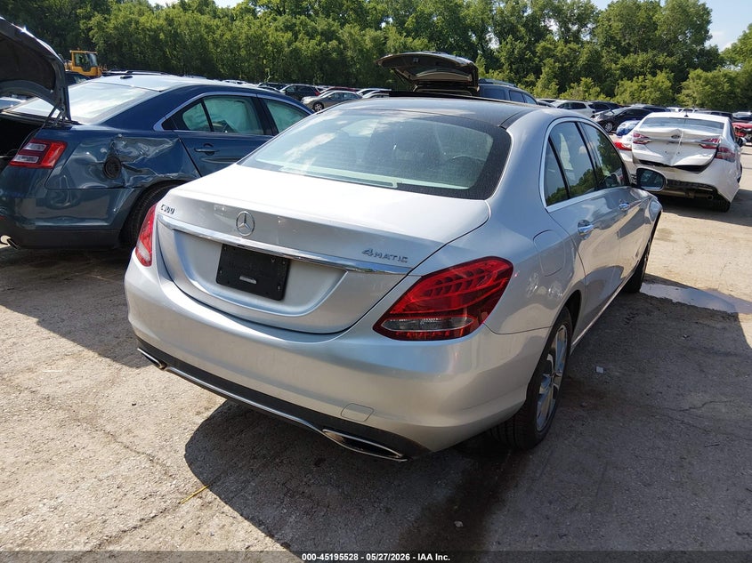 2018 Mercedes-benz C-klasse VIN WDDWF4KB9JR339292 IAAI salvage auction — FRONT END, Clear (Missouri), sold $6,200 on 2026-08-12 (photo 4)