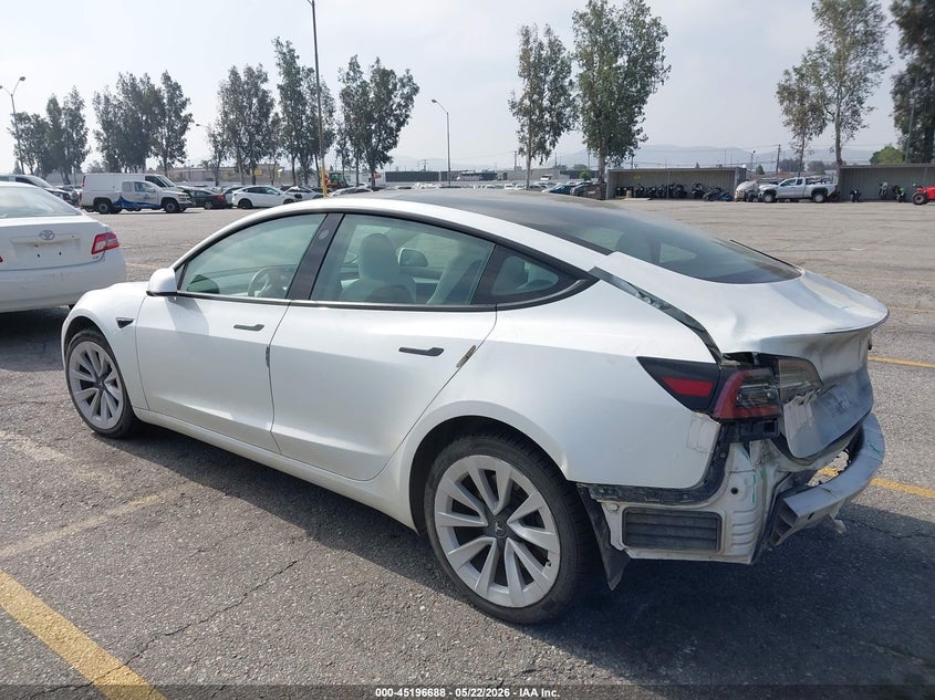 2023 Tesla Model 3 VIN 5YJ3E1EA6PF540843 IAAI salvage auction — REAR END, Salvage (California), sold $5,200 on 2026-07-28 (photo 3)