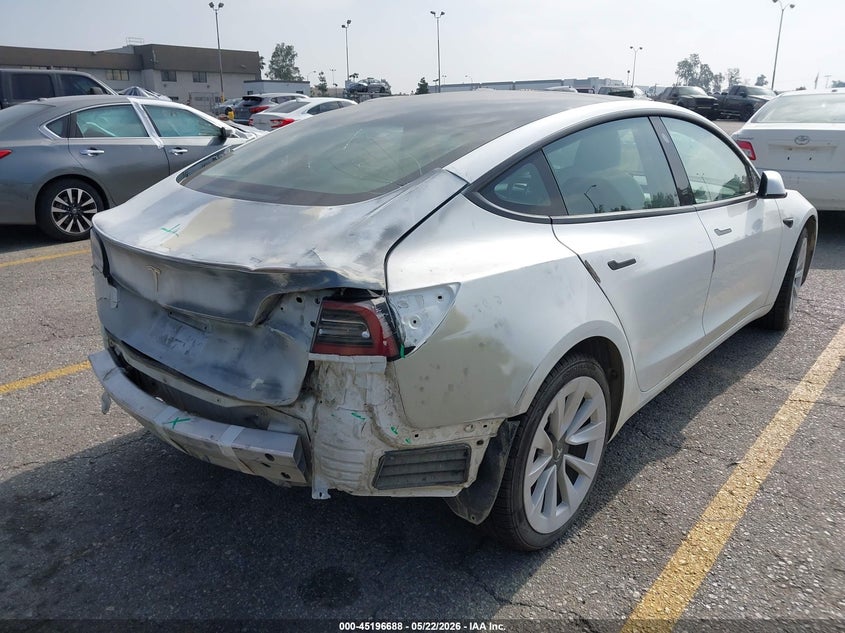 2023 Tesla Model 3 VIN 5YJ3E1EA6PF540843 IAAI salvage auction — REAR END, Salvage (California), sold $5,200 on 2026-07-28 (photo 4)