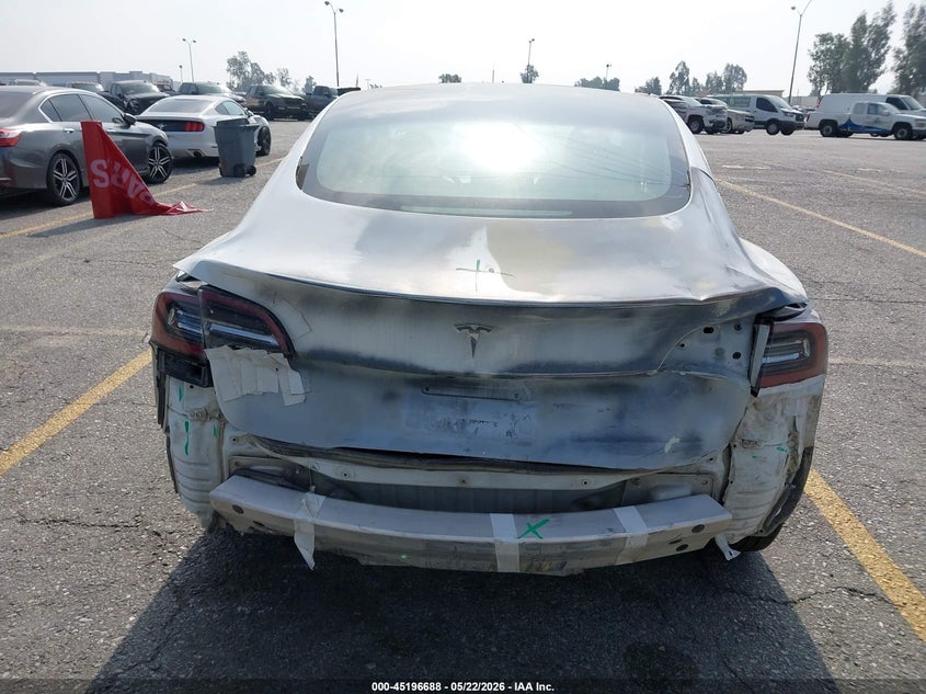 2023 Tesla Model 3 VIN 5YJ3E1EA6PF540843 IAAI salvage auction — REAR END, Salvage (California), sold $5,200 on 2026-07-28 (photo 6)