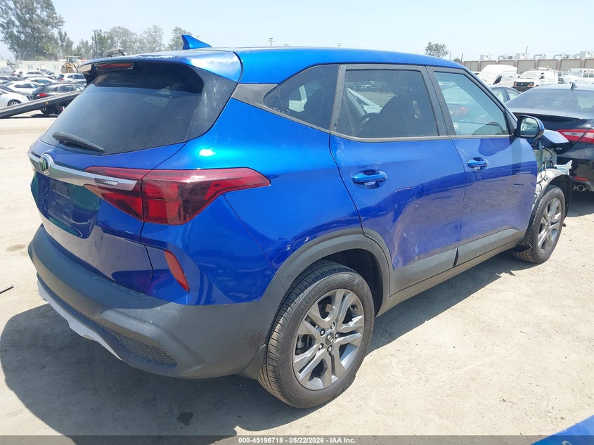 2021 Kia Seltos VIN KNDEPCAA3M7162700 IAAI salvage auction — FRONT END, Salvage (California), sold $4,075 on 2026-07-29 (photo 4)