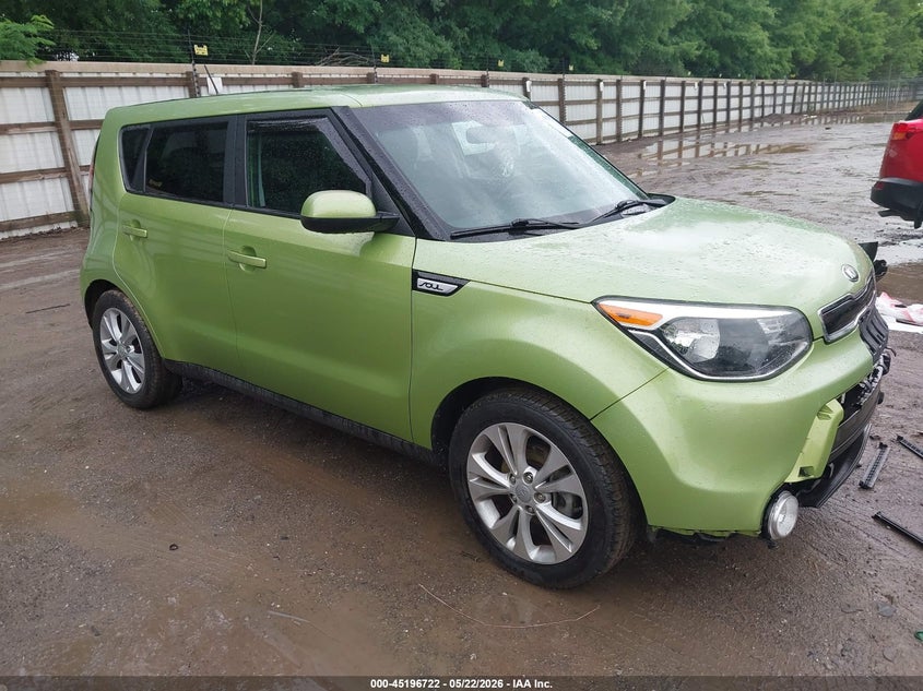 2016 Kia Soul VIN KNDJP3A59G7862663 IAAI salvage auction — LEFT FRONT, Clear (Tennessee), sold $1,525 on 2026-07-08 (photo 1)