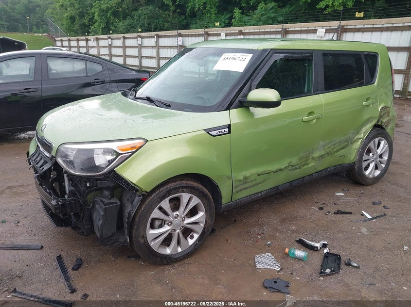 2016 Kia Soul VIN KNDJP3A59G7862663 IAAI salvage auction — LEFT FRONT, Clear (Tennessee), sold $1,525 on 2026-07-08 (photo 2)