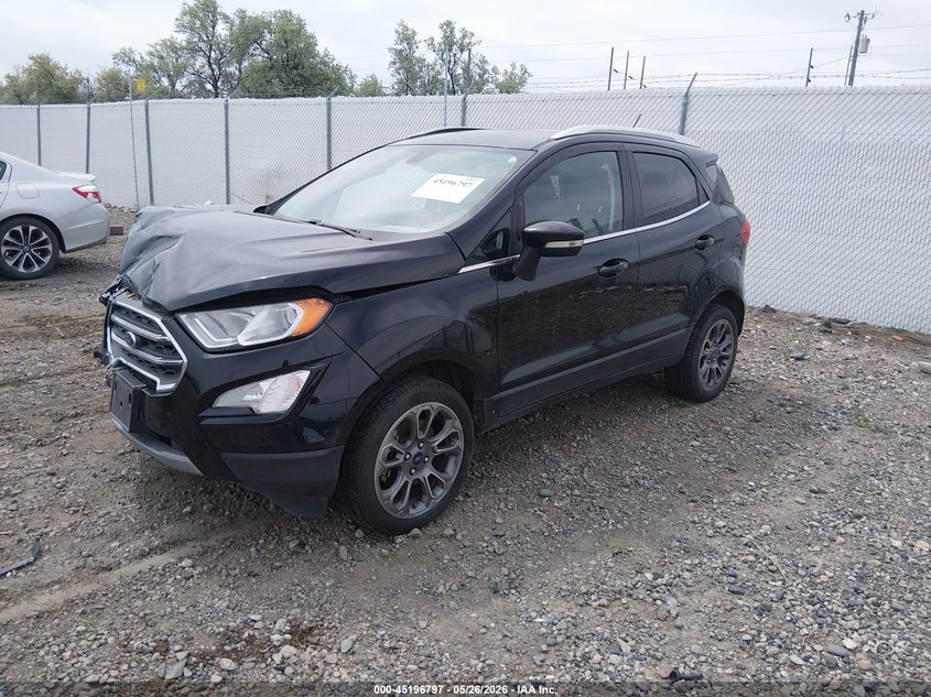 2021 Ford Ecosport VIN MAJ6S3KL7MC402525 IAAI salvage auction — FRONT END, Salvage (Texas), sold $25 on 2026-07-29 (photo 2)