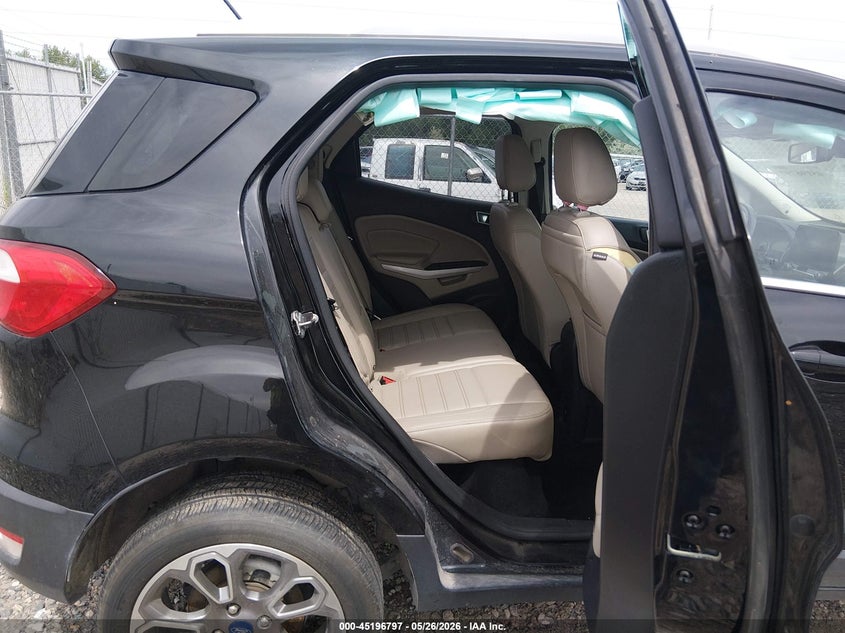 2021 Ford Ecosport VIN MAJ6S3KL7MC402525 IAAI salvage auction — FRONT END, Salvage (Texas), sold $25 on 2026-07-29 (photo 8)