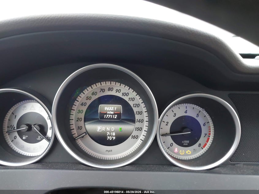 2014 Mercedes-benz C-klasse VIN WDDGJ4HB3EG220777 IAAI salvage auction — HAIL, Salvage Title, sold $1,200 on 2026-07-28 (photo 7)