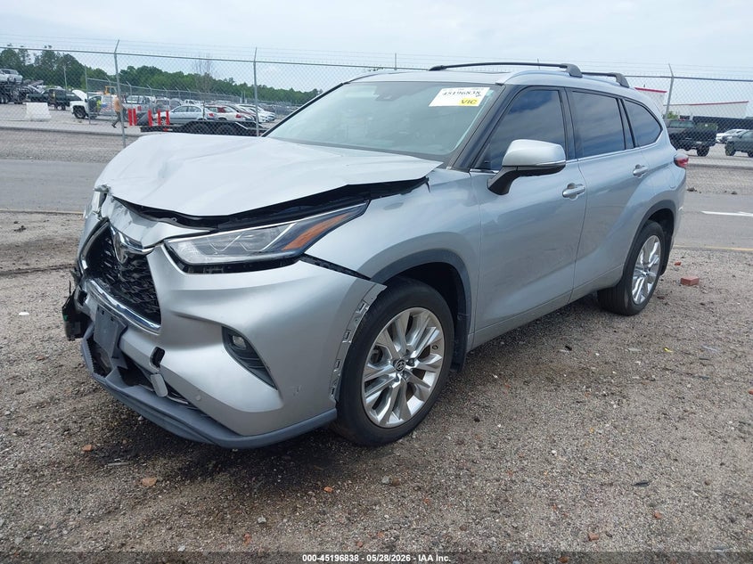 2020 Toyota Highlander VIN 5TDYZRAH2LS022293 IAAI salvage auction — FRONT END, Salvage Title, sold $10,600 on 2026-07-31 (photo 2)