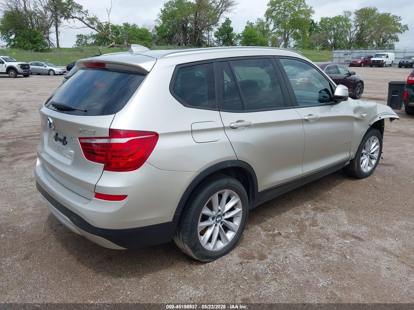 2017 BMW X3 VIN 5UXWX9C37H0T22807 IAAI salvage auction — NORMAL WEAR, Certificate Of Title (Nebraska), sold $700 on 2026-07-09 (photo 4)