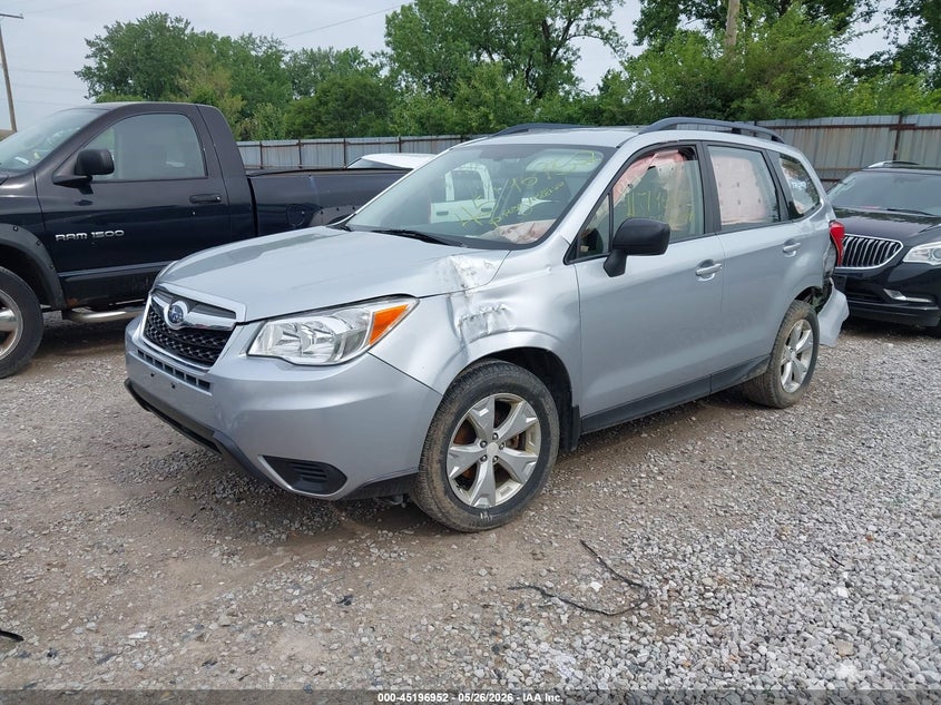 2016 Subaru Forester VIN JF2SJABC1GH480033 IAAI salvage auction — LEFT FRONT, Salvage (Ohio), sold $850 on 2026-07-08 (photo 2)
