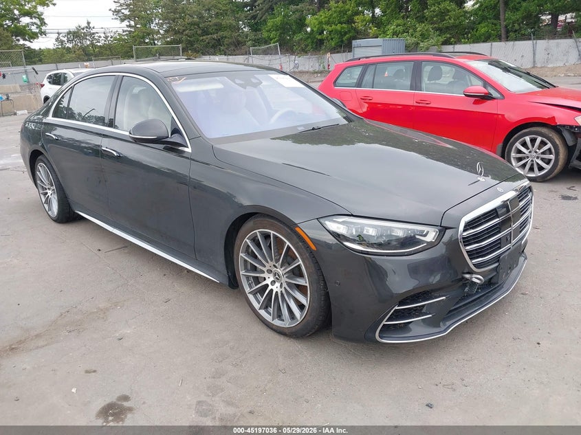 2022 Mercedes-benz S-klasse VIN W1K6G7GB8NA154971 IAAI salvage auction — WATER/FLOOD, Salvage Title, sold $23,100 on 2026-07-28 (photo 1)