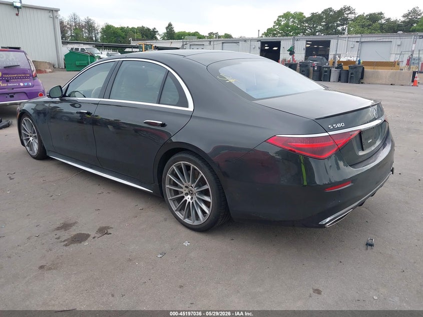 2022 Mercedes-benz S-klasse VIN W1K6G7GB8NA154971 IAAI salvage auction — WATER/FLOOD, Salvage Title, sold $23,100 on 2026-07-28 (photo 3)